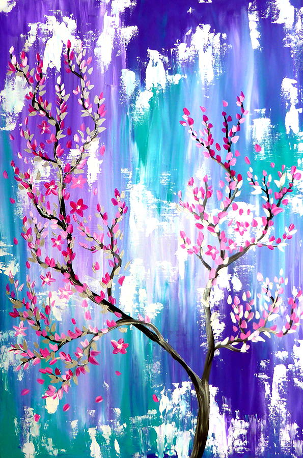 Japanese Sakura  Painting  Painting  by Cathy Jacobs