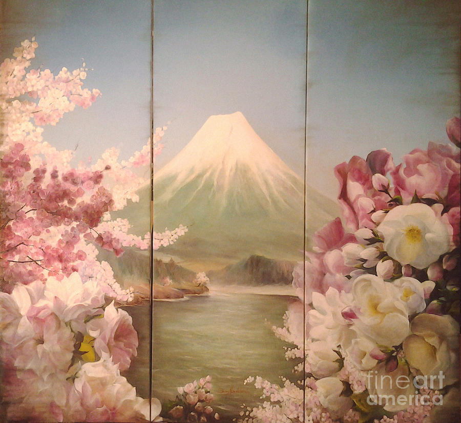 Japanese Spring Painting by Sorin Apostolescu