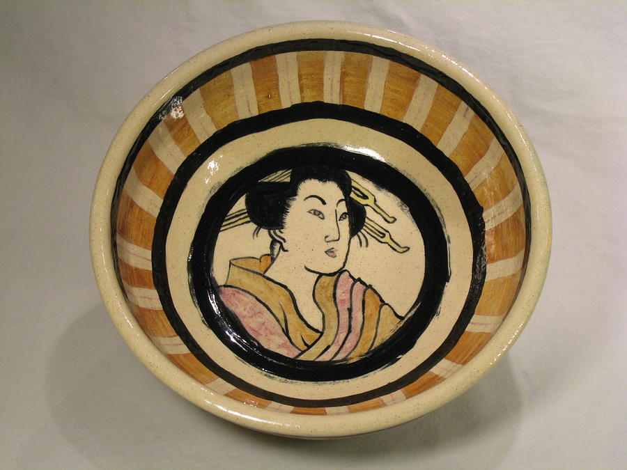 Bowl Ceramic Art - Japanese style bowl by Iam Deirdre