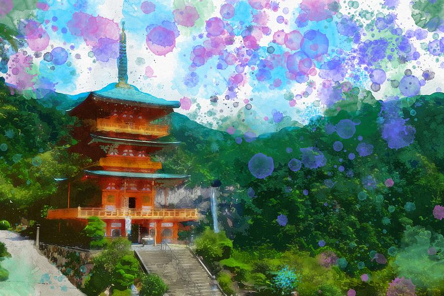 paintings japanese shrine