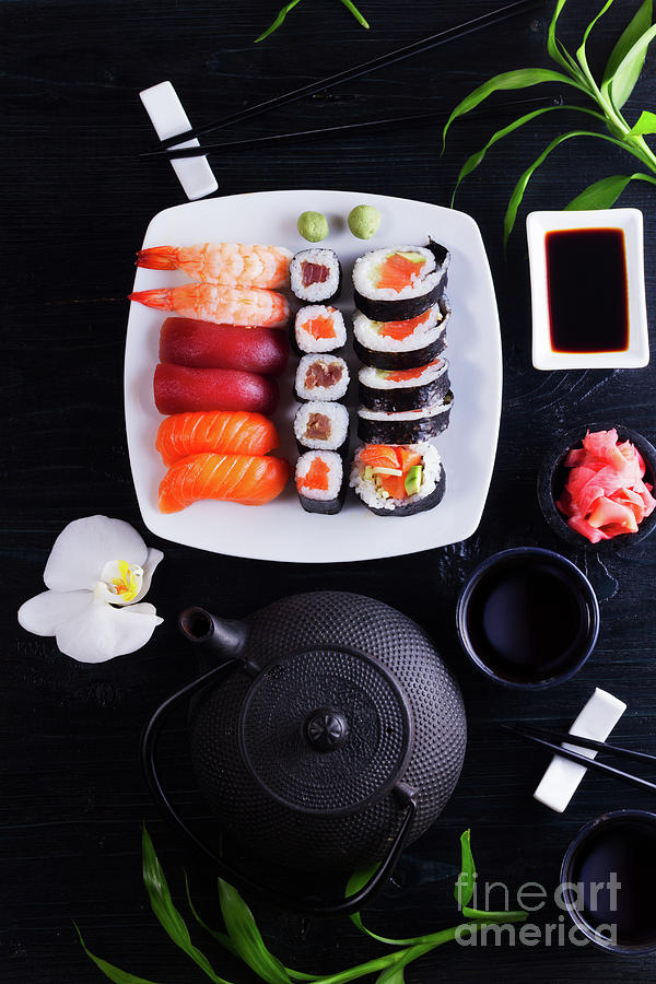 Japanese Sushi  Photograph by Anastasy Yarmolovich