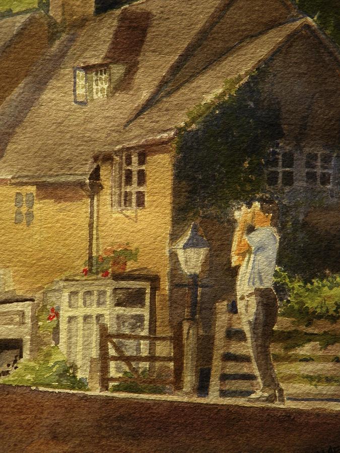 Japanese Tourist in England Painting by Walt Maes