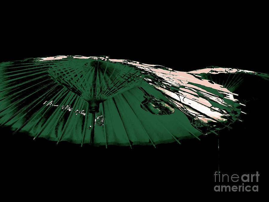 Japanese Umbrella In Teal by Camille Pascoe Japanese Umbrella In Teal by Camille Pascoe