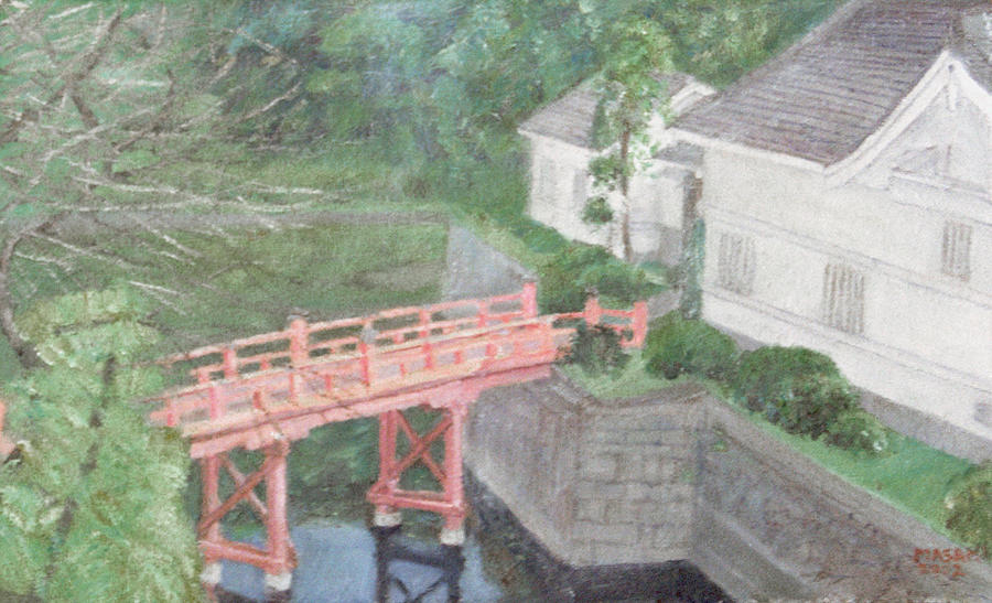 Japanese warehouse Painting by Masami Iida