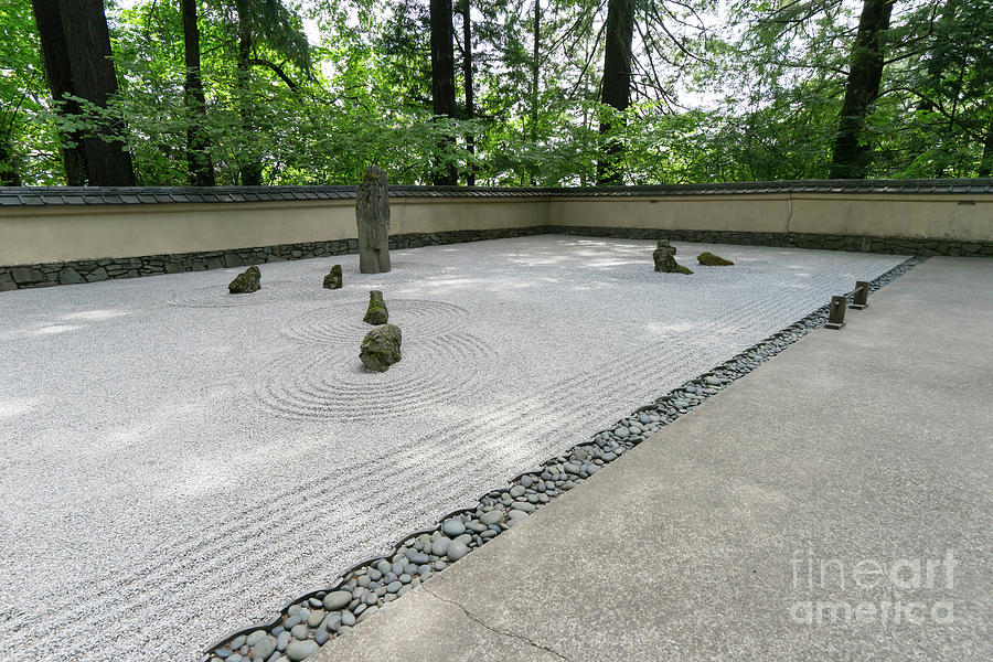Japanese Zen Rock Garden at Portland Japanese Garden Portland Oregon ...