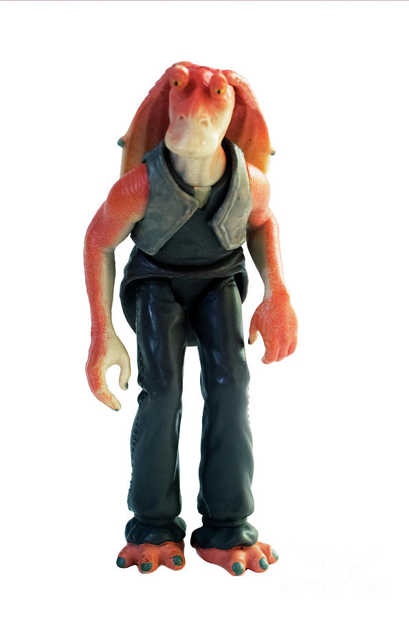 Jar Jar Star wars action figure Photograph by Humorous Quotes