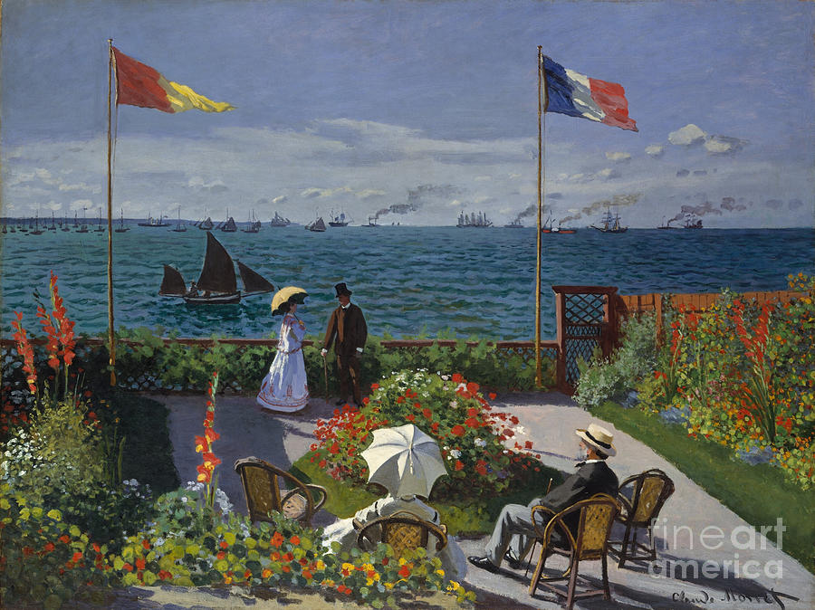Jardin a Sainte-Adresse Painting by Celestial Images
