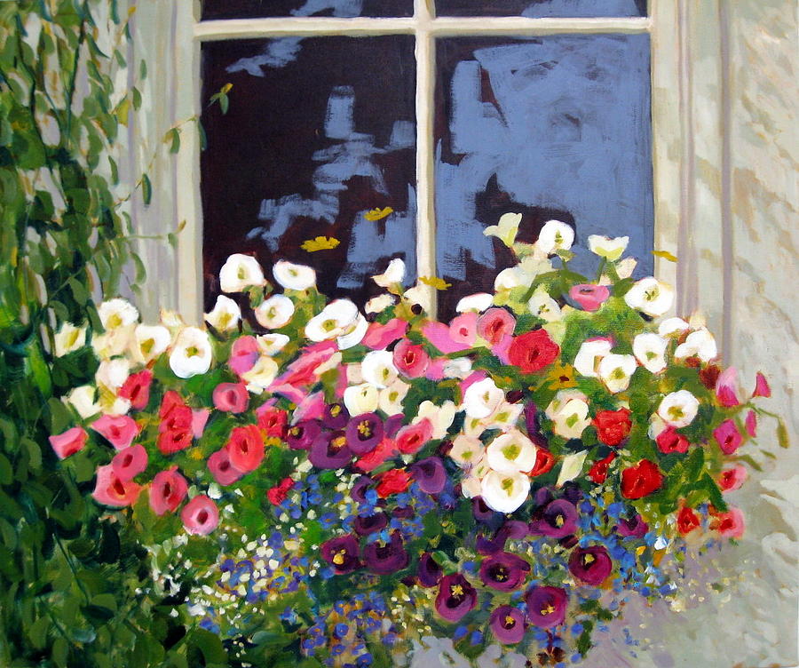 Jardiniere Painting by Liliane Fournier