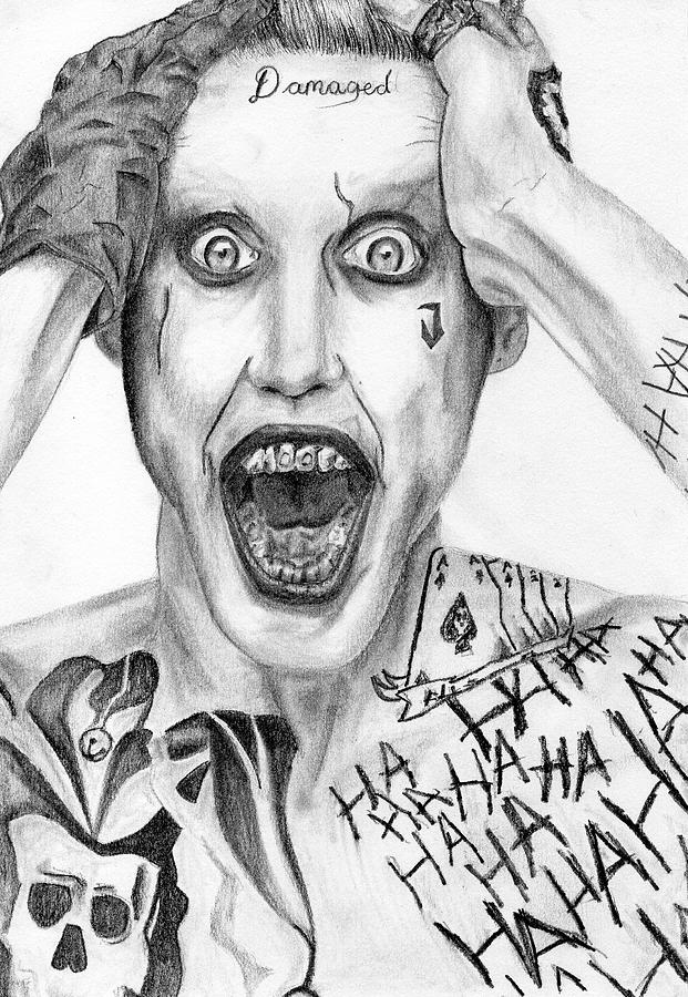 Jared Leto's Joker Drawing by Emma Burbage-Atter - Fine Art America