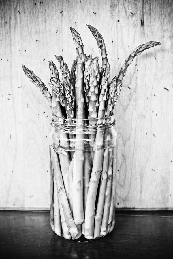 Asparagus - Black and White Photograph by Colleen Kammerer