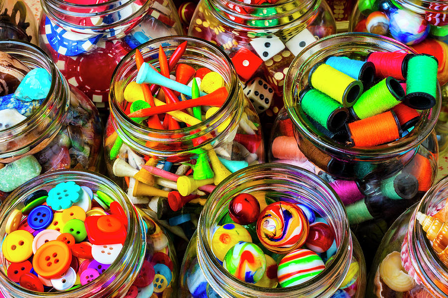Jars Full Of Everything Photograph by Garry Gay