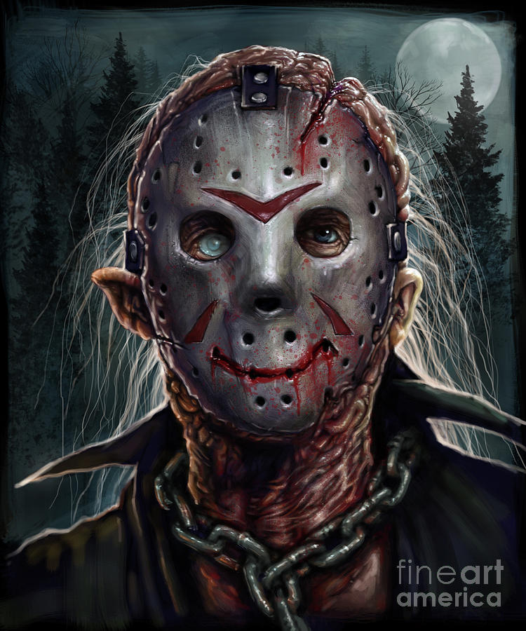 Psycho Movie Digital Art - Jason - Friday the 13th by Andre Koekemoer