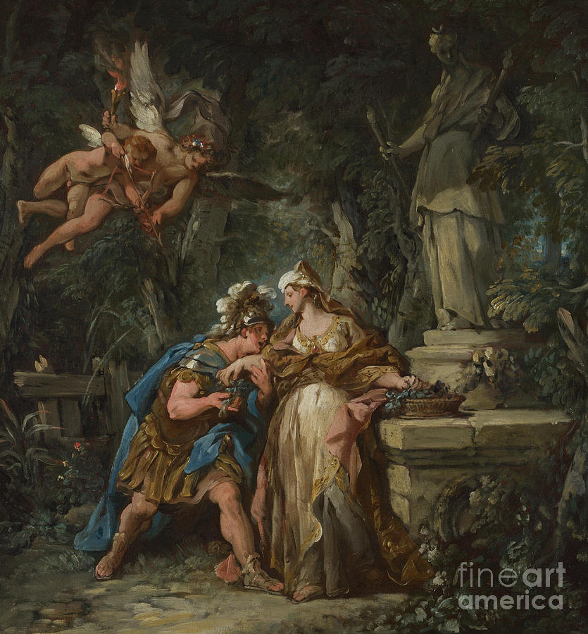Jason Swearing Eternal Affection to Medea Painting by Jean Francois de Troy