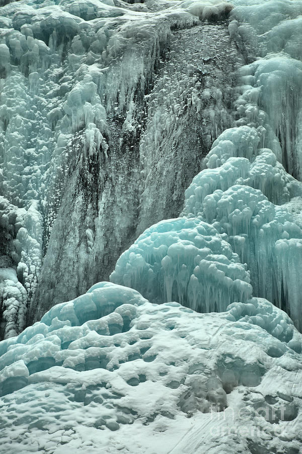 Jasper Icy Falls Photograph by Adam Jewell