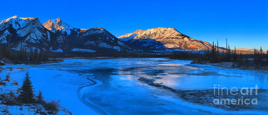 Jasper Lake Sunset Reflections Photograph by Adam Jewell