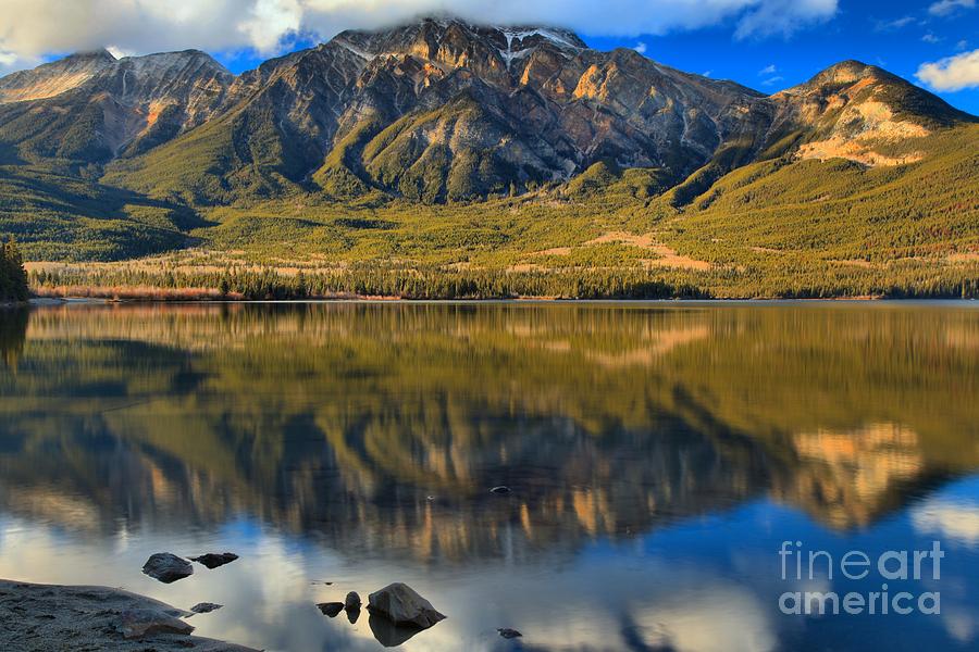 Jasper Mountain Reflections Photograph by Adam Jewell