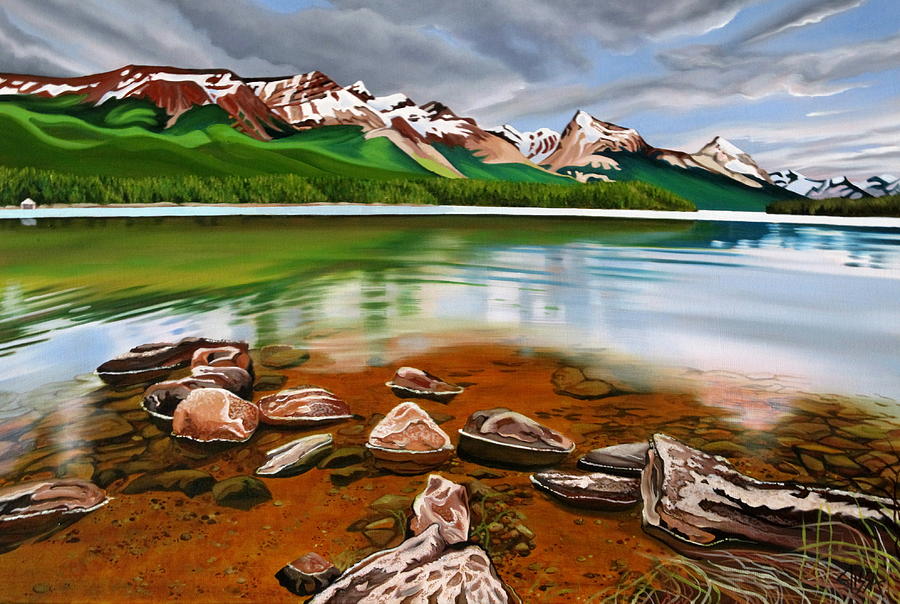 Jasper National Park Painting by Elissa Anthony