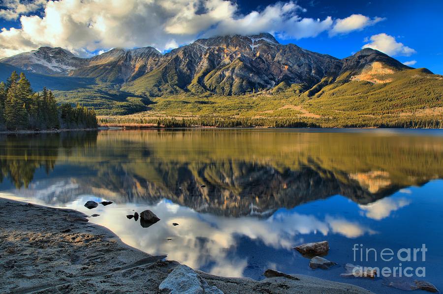 Jasper Pyramid Lake Photograph by Adam Jewell
