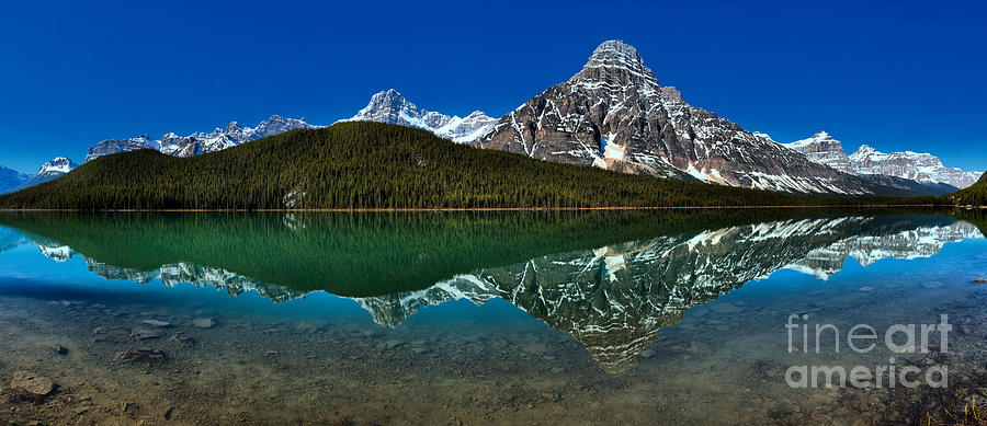 Banff Waterfowl Lakes Morning Reflections Photograph by Adam Jewell