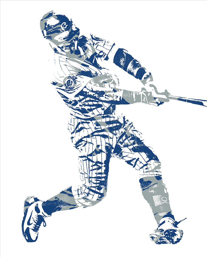 Javier Baez Chicago Cubs Pixel Art 11 Mixed Media By Joe Hamilton