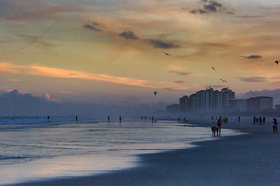 Jax Beach at sunset Photograph by Lori Burrows - Fine Art America