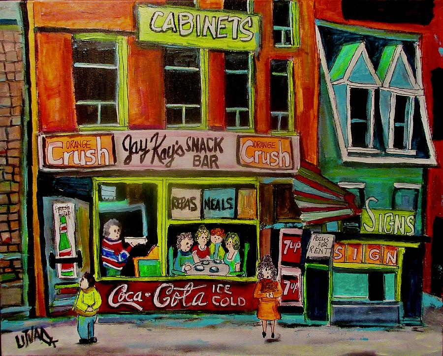 Jay Kays Snack Bar Painting by Michael Litvack