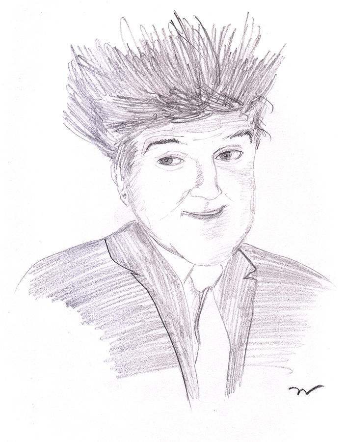 Jay Leno hair day Drawing by Martin Valeriano