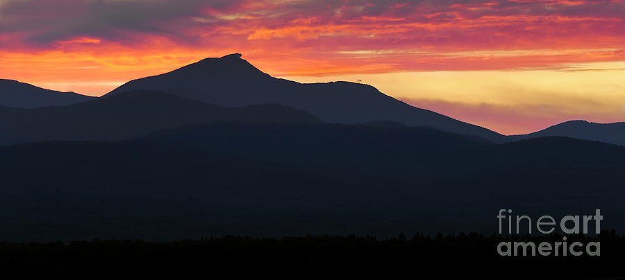 Jay Peak Sunset Panorama Photograph by Alan L Graham