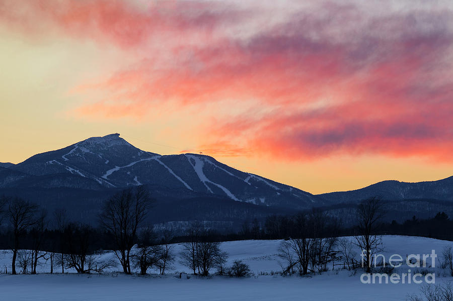 Jay Peak Winter Twilight Photograph by Alan L Graham