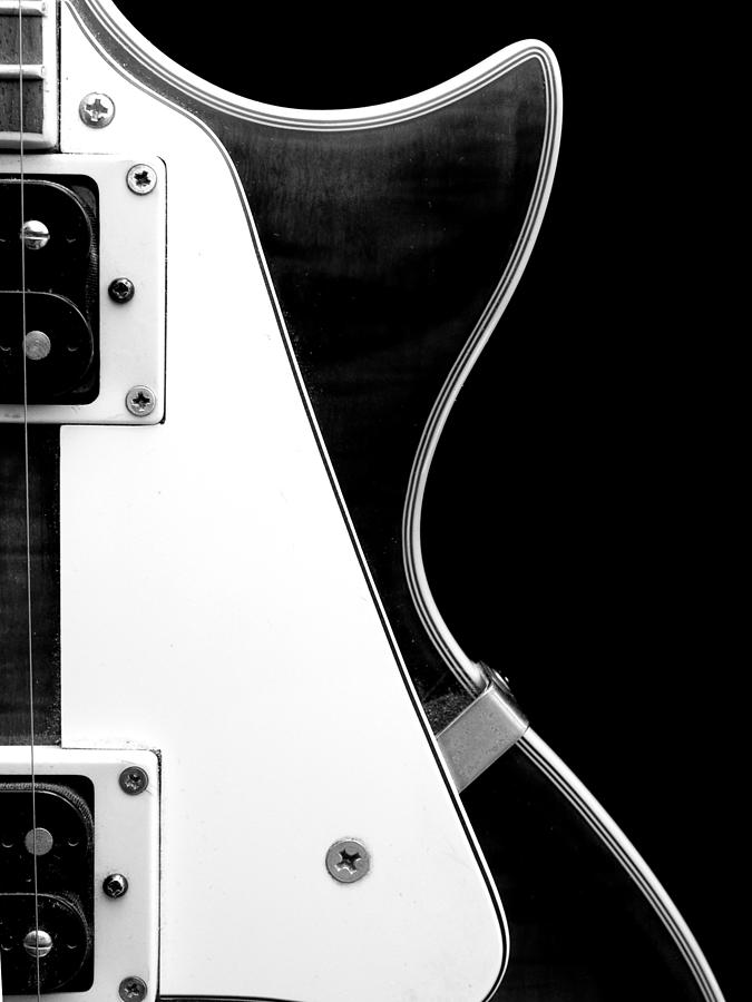 Jay Turser Guitar BW 2 Photograph by Dorothy Lee