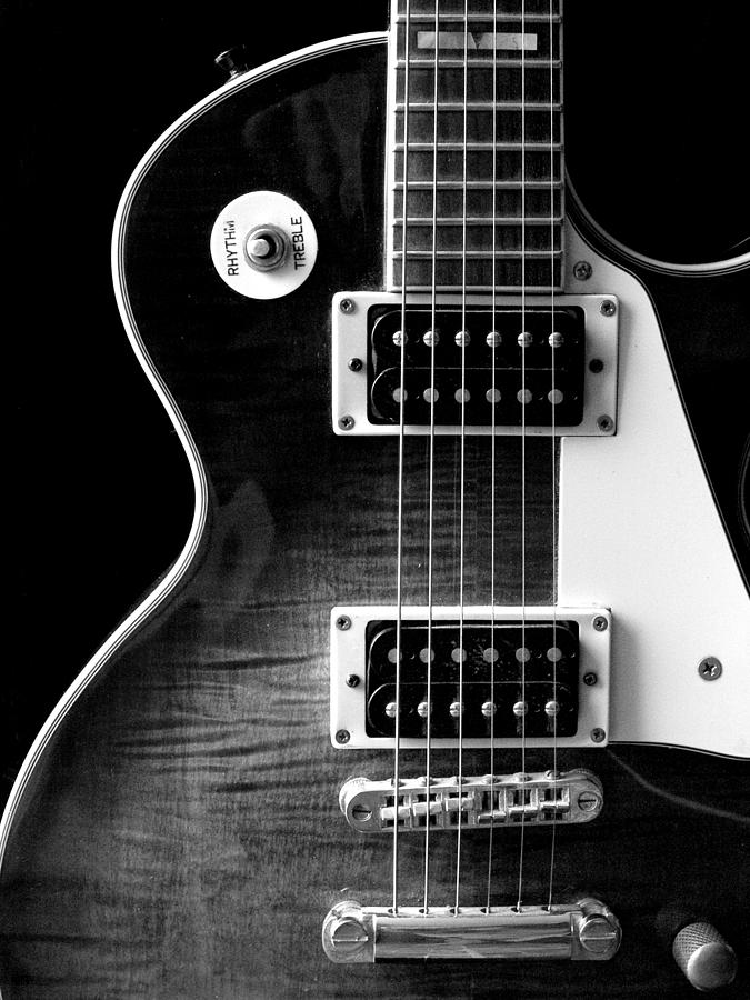 Jay Turser Guitar BW 4 Photograph by Dorothy Lee