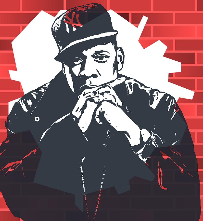 Jay Z Graffiti Tribute Digital Art by Dan Sproul