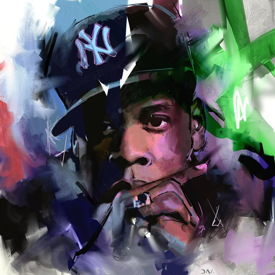 Music Painting - Jay Z by Richard Day