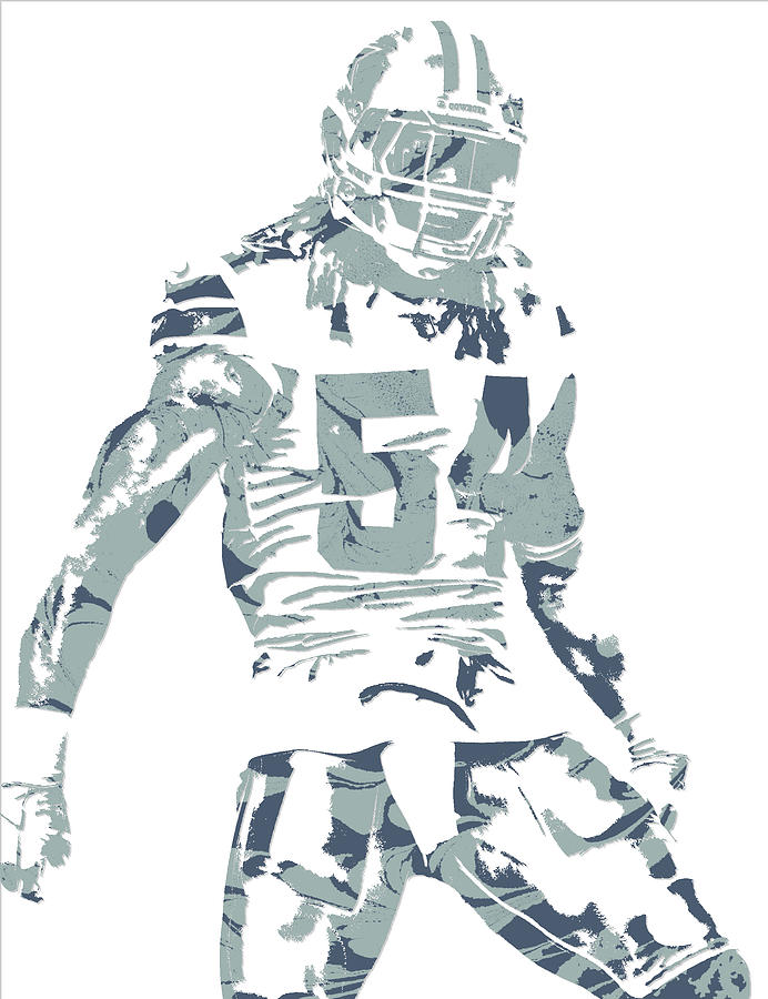 Jaylon Smith DALLAS COWBOYS PIXEL ART Mixed Media by Joe Hamilton