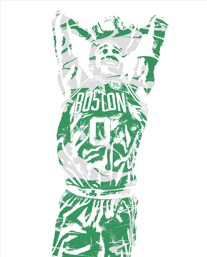 Celtics Mixed Media - Jayson Tatum Boston Celtics Pixel Art 12 by Joe Hamilton Celtics Mixed Media - Jayson Tatum Boston Celtics Pixel Art 12 by Joe Hamilton