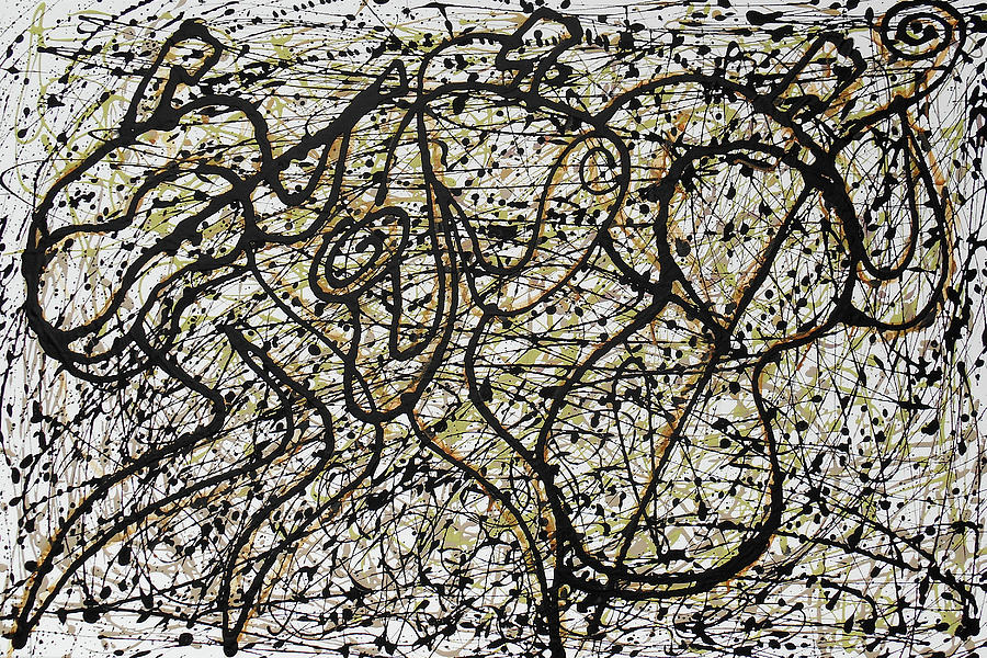 Jazz and Pollock Painting by Leon Zernitsky