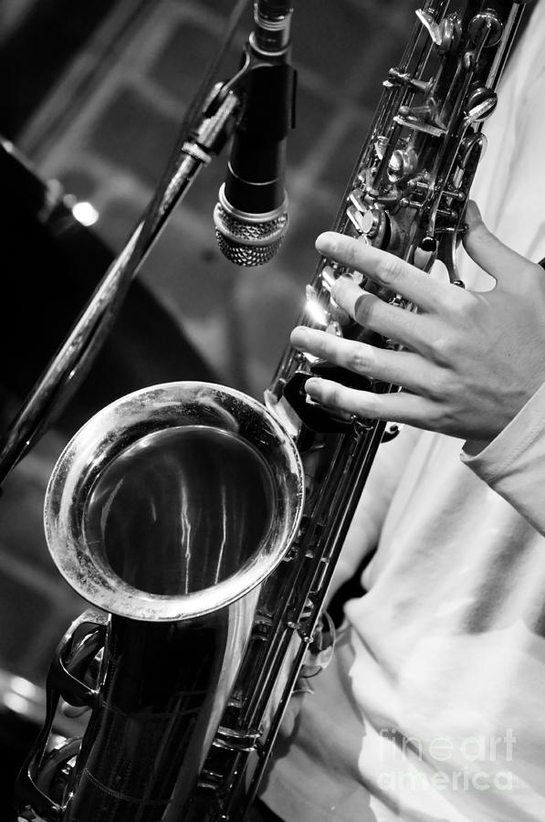 Jazz and Saxophone Photograph by Konstantin Sevostyanov