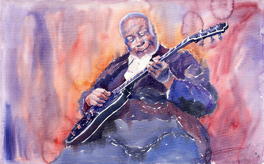 Jazz Painting - Jazz B.B. King 03 by Yuriy Shevchuk