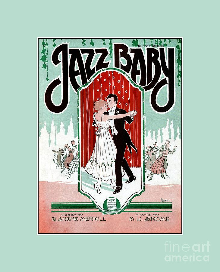 Jazz Baby music sheet cover Digital Art by Heidi De Leeuw