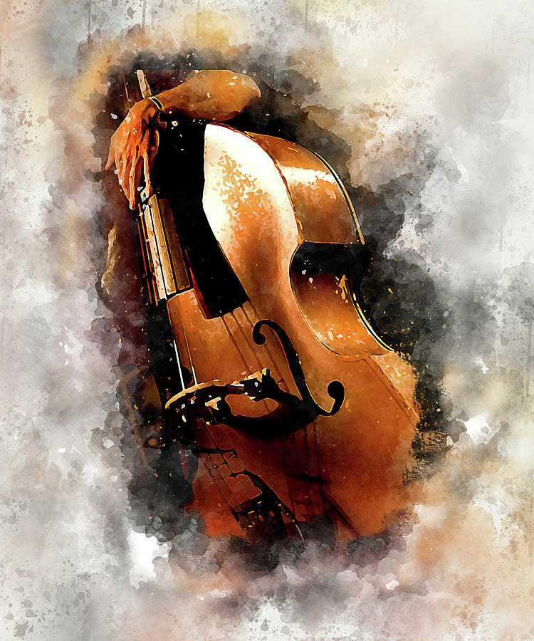 Jazz Bass Digital Art by Karl Knox Images