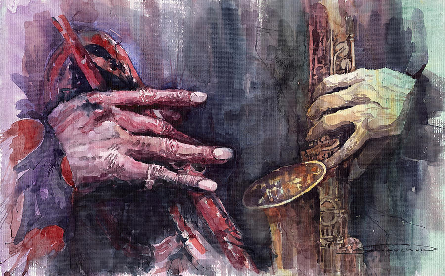 Jazz Painting - Jazz Batle of Improvisation by Yuriy Shevchuk