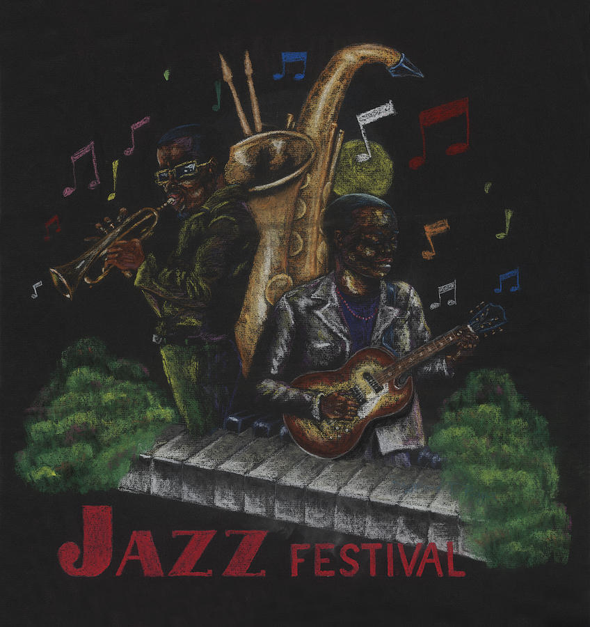 Jazz Painting - Jazz Festival by Raymond T Pryer