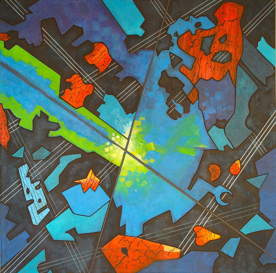 Jazz Intersection Painting by Diana Perfect