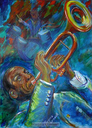 Jazz Painting - Jazz Man by Regina Walsh