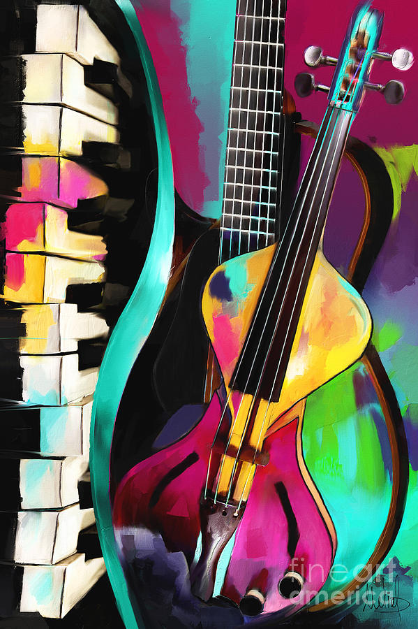 Music Painting - Jazz by Melanie D