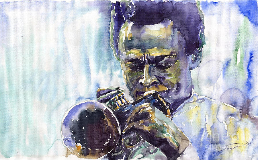 Jazz Miles Davis 10 Painting by Yuriy Shevchuk