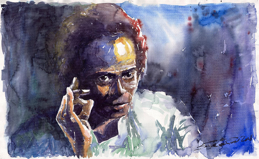 Jazz Painting - Jazz Miles Davis 11 by Yuriy Shevchuk