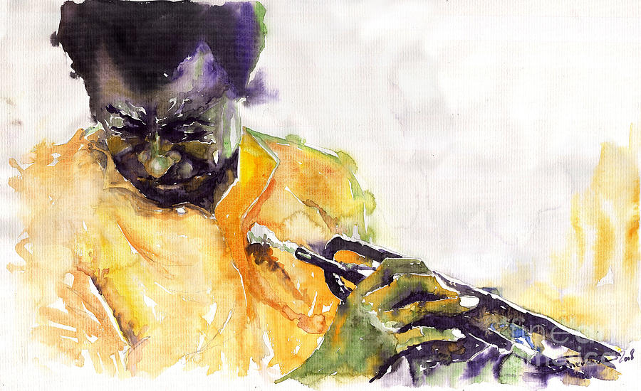 Jazz Painting - Jazz Miles Davis 7 by Yuriy Shevchuk