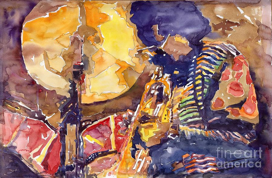 Miles Davis Painting - Jazz Miles Davis ELECTRIC 2 by Yuriy Shevchuk