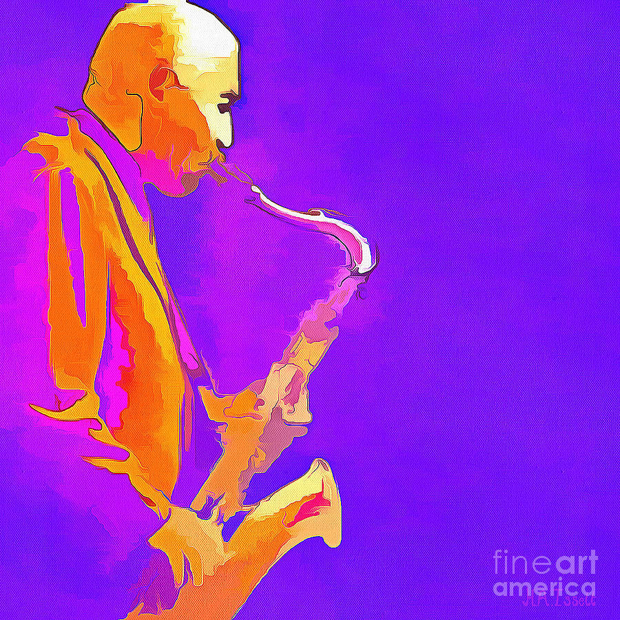 Jazz Musician Hadley Digital Art by Humphrey Isselt